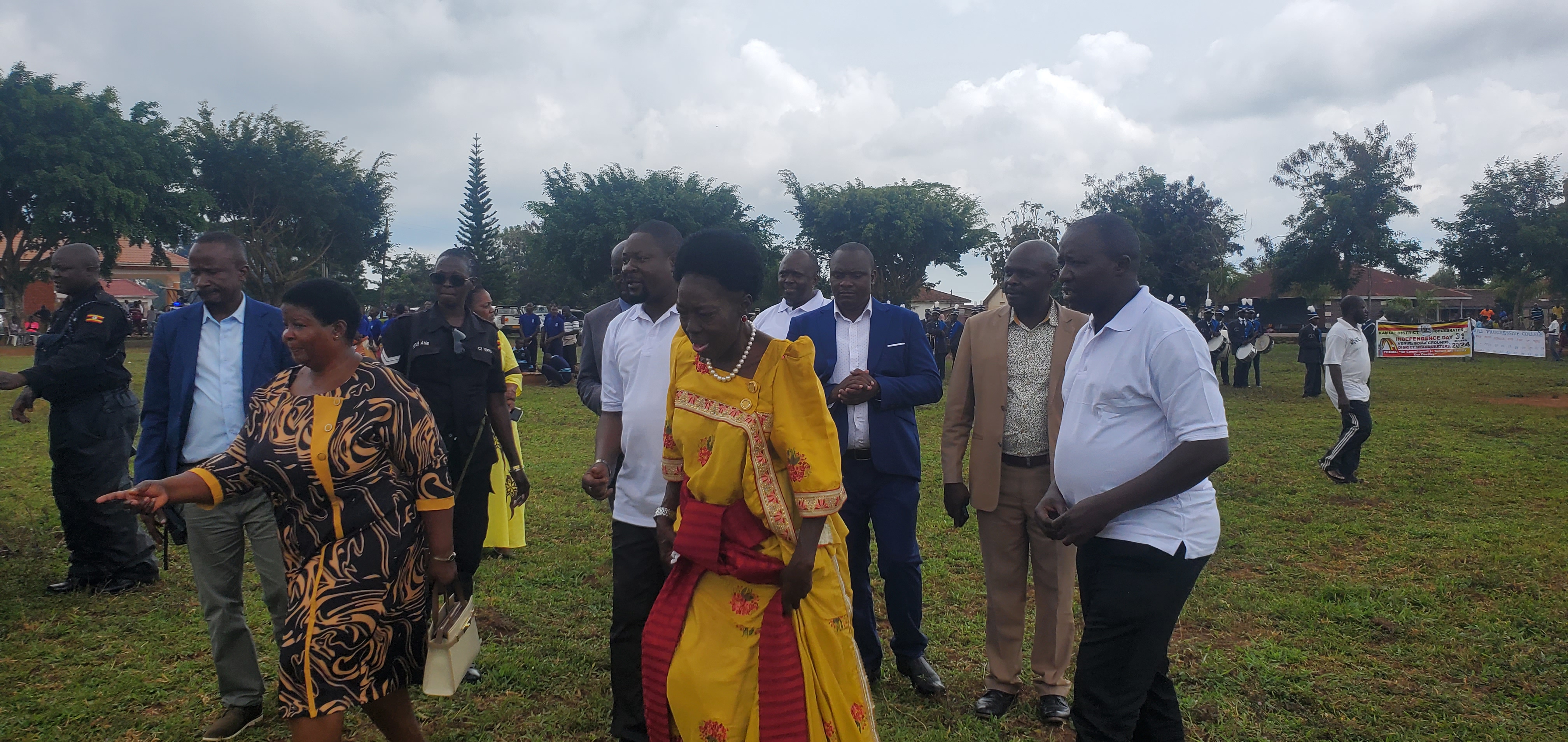 First Deputy Prime Minister &amp; Minister for East African Affairs, Hon Rebecca Kadaga arrives for Independence day celebrations